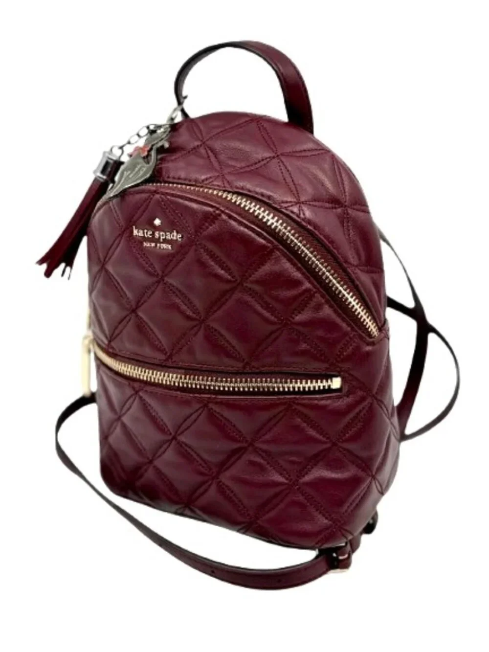 KATE SPADE~Natalia~QUILTED LEATHER MINI CONVERTIBLE BACKPACK BAG Near New